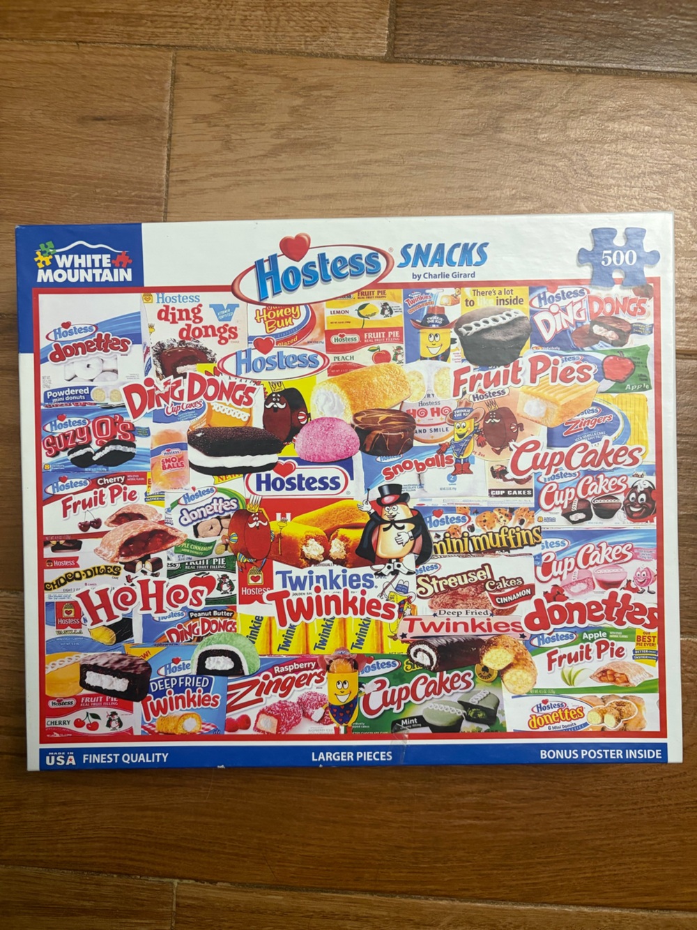 White Mountain 500-Piece Puzzle 🧩 Hostess Snacks